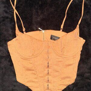 Urban Outfitters White Fox Corset